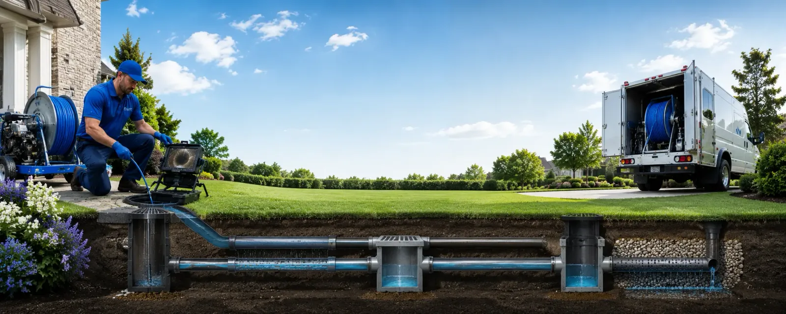 Outdoor drain cleaning information for Huntingtown, MD